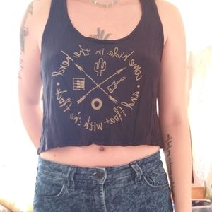 Black Phish crop top